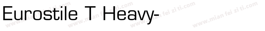 Eurostile T Heavy字体转换